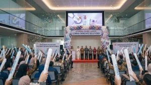 Balon Tepuk Bengkulu untuk acara louncing produk.