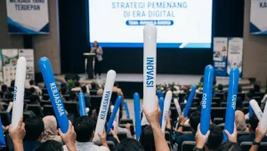 Balon Tepuk Bengkulu digunakan pada saat acara seminar.