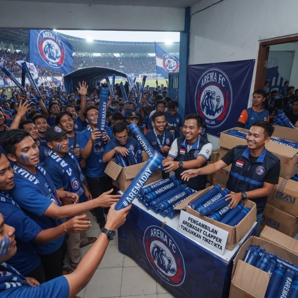 balon tepuk supporter malang