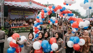 Balon Sablon Balikpapan memeriahkan acara pelantikan akpol.