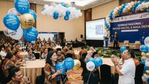 Balon Sablon Balikpapan digunakan pada acara seminar.
