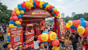 Balon Sablon Medan menambah daya tarik pada kegiatan promosi.