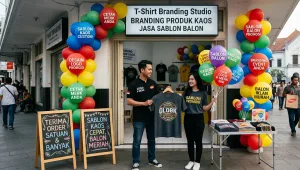 Balon Sablon Pekanbaru sebagai media branding yang efektif..