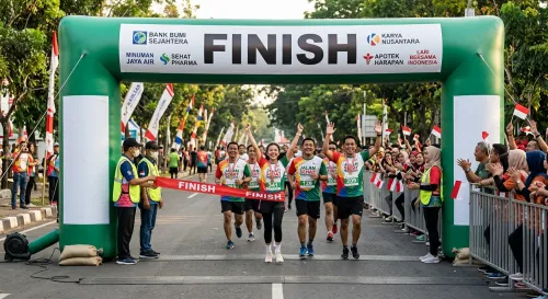 balon gate padang untuk event fun run