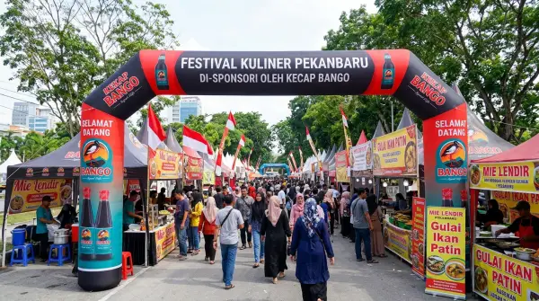 balon gate pekanbaru pada acara wisata kuliner nusantara