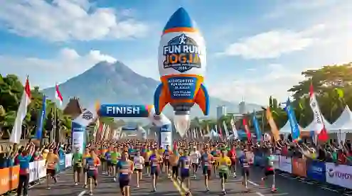 balon promosi event running jogja