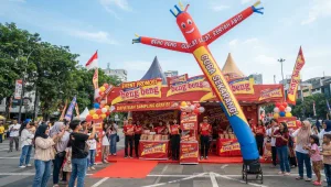Balon Promosi Murah Banda Aceh untuk acara promosi produk.