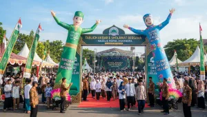 Balon Sky Dancer Murah Medan menjadi area masuk sholawat.