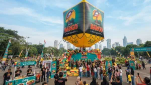 Balon Udara Jambi menambah daya tarik produk saat promosi.