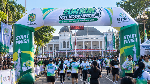 balon gate medan fun run medan