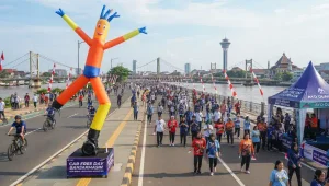 Digunakan sebagai penanda promosi pada acara Car Free Day di Banjarmasin.