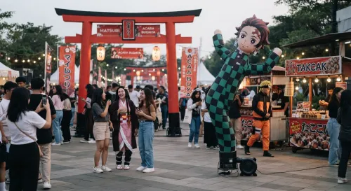 balon sky dancer bekasi bisa pake desain sendiri untuk event