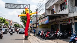 Balon Sky Dancer Surabaya: untuk Showroom dan Pabrik