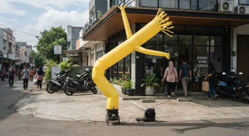 balon sky dancer tangerang untuk promosi kafe atau coffee shop