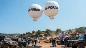 Di lokasi acara offroad sebagai media promosi dan penanda kegiatan