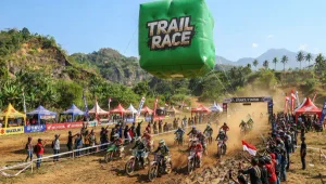 balon udara pontianak digunakan pada perlombaan motor trail